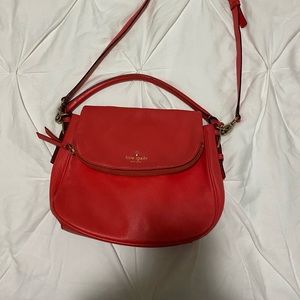 Kate Spade Red Flap Crossbody Purse